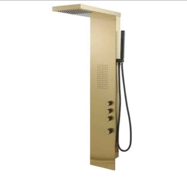 Brand new Brushed Gold Shower Panel Tower System - photo 4
