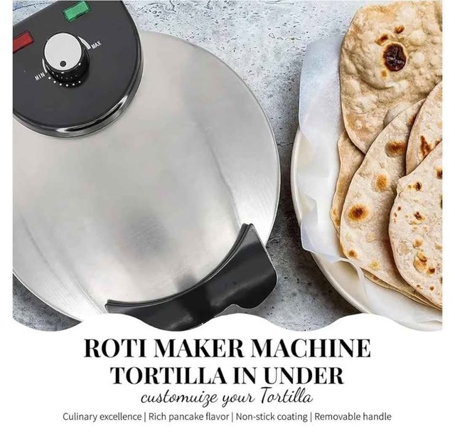 Electric Roti Maker, Non-Stick Automatic Adjustable Temperature - photo 5