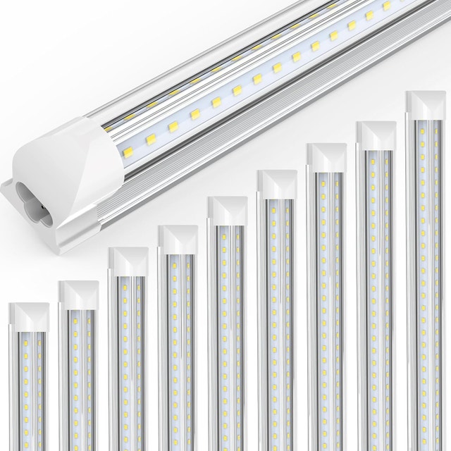 JESLED 8FT LED Shop Light, 100W 15000LM, 6500K Cool White - photo 2