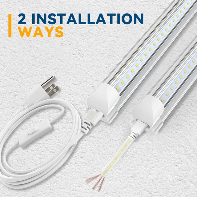 JESLED 8FT LED Shop Light, 100W 15000LM, 6500K Cool White - photo 5