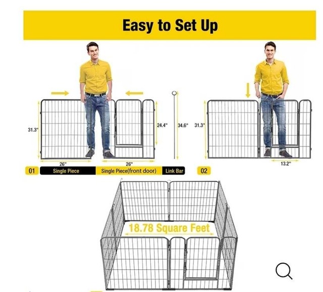Aivituvin-AIR50/51-CA Dog Exercise Pen Outdoor & Indoor - photo 2