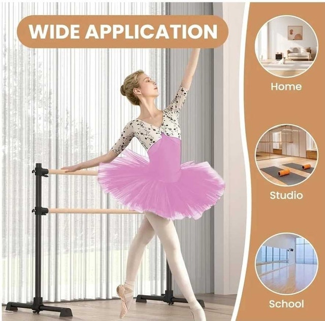 4Ft Ballet Barre, Freestanding Adjustable Dance Bar