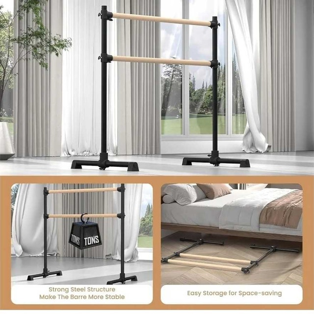 4Ft Ballet Barre, Freestanding Adjustable Dance Bar - photo 3