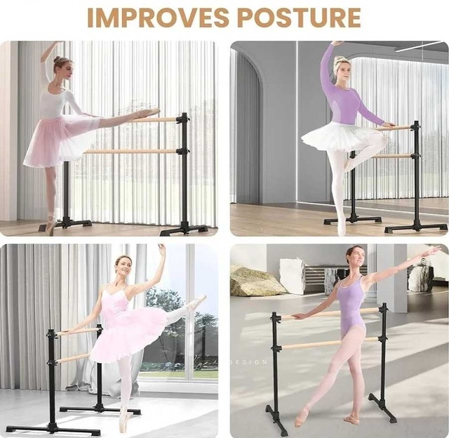 4Ft Ballet Barre, Freestanding Adjustable Dance Bar - photo 5