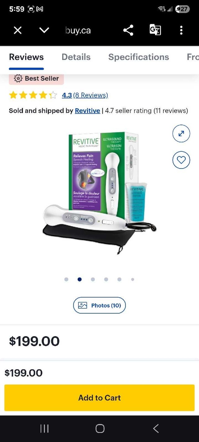 Revitive Personal Ultrasound Therapy - photo 2