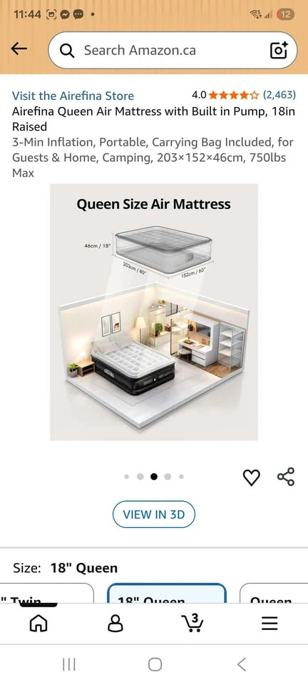 Brand new Airefina Full Size Air Mattress with Built-in Pump - photo 5