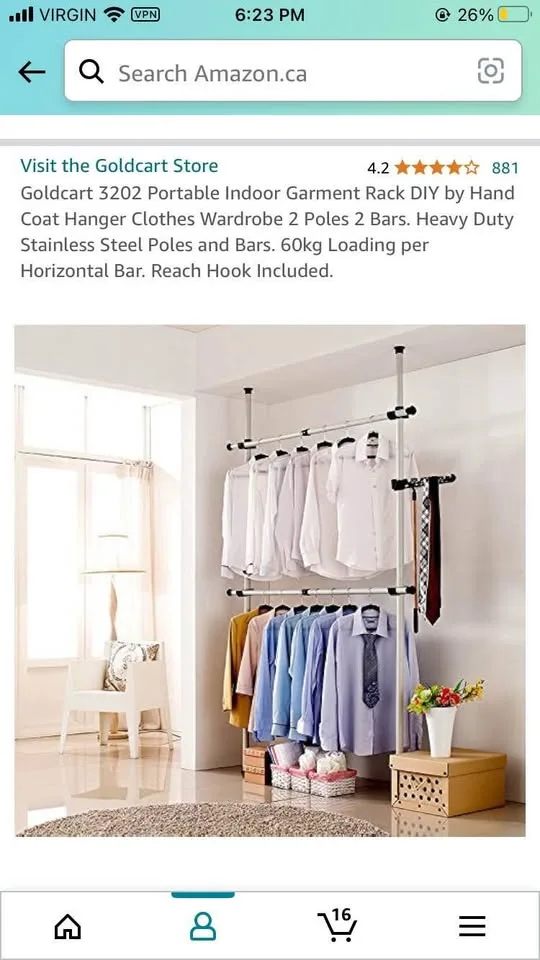 Portable Garment Rack / Closet image indicator(2)