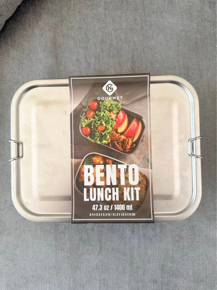 Gourmet Kitchen Bento Lunch Kit – 1400 mL Stainless Steel Contai - photo 3