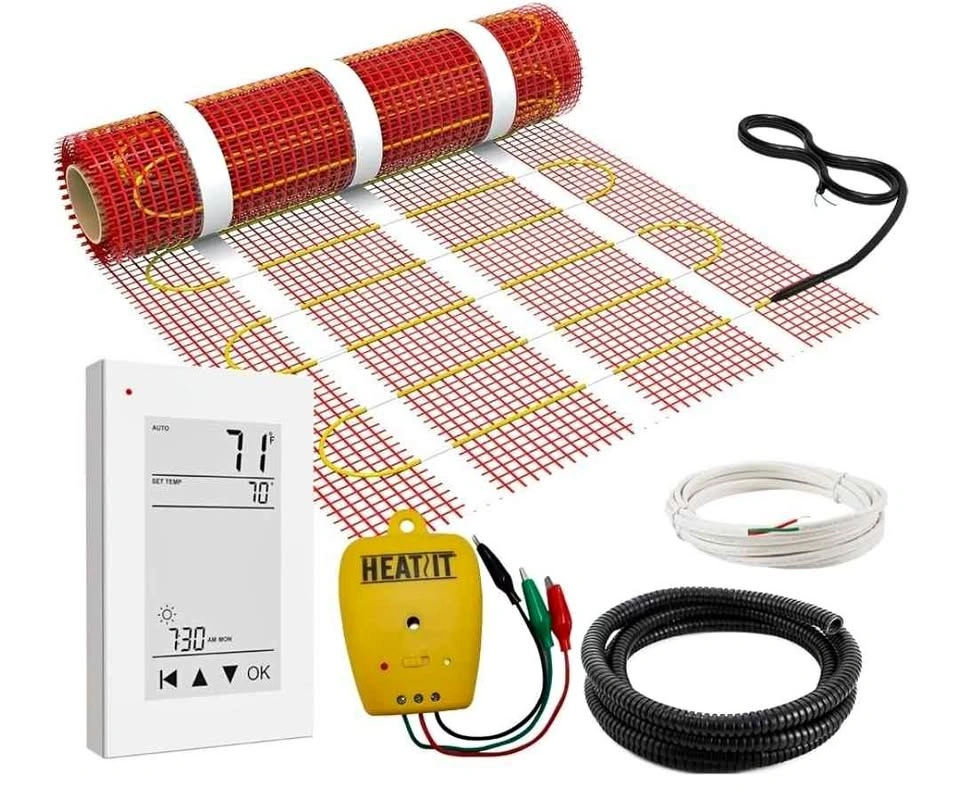 HEATIT Warmmat 20 sqft Electric Radiant Floor Heating System
