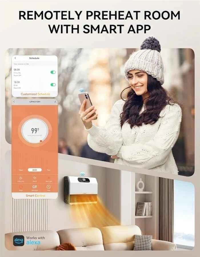 GiveBest 1500W Wall-Mounted Electric Space Heater - photo 4