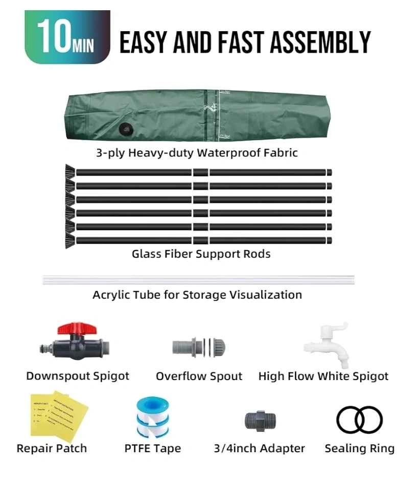 New Collapsible Rain Barrel 53 Gallon - photo 4