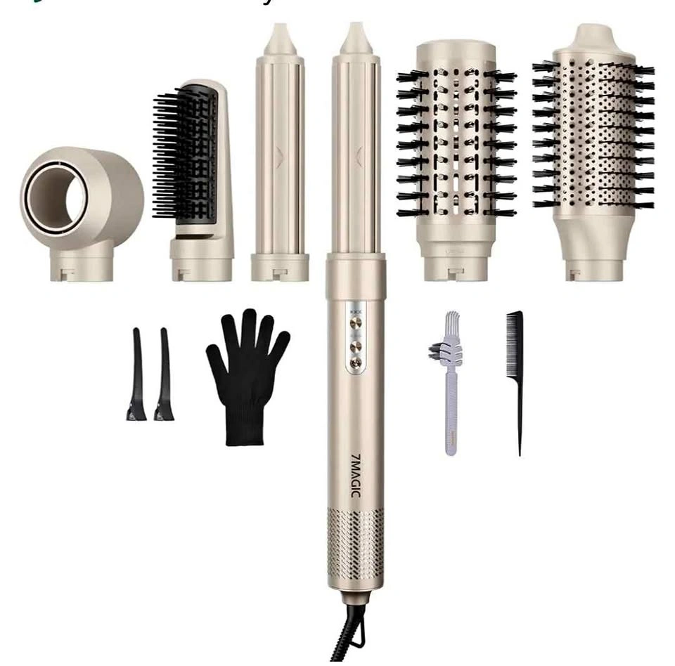 New 7MAGIC 6 in 1 Hair Dryer Brush & Multi Hair Styler