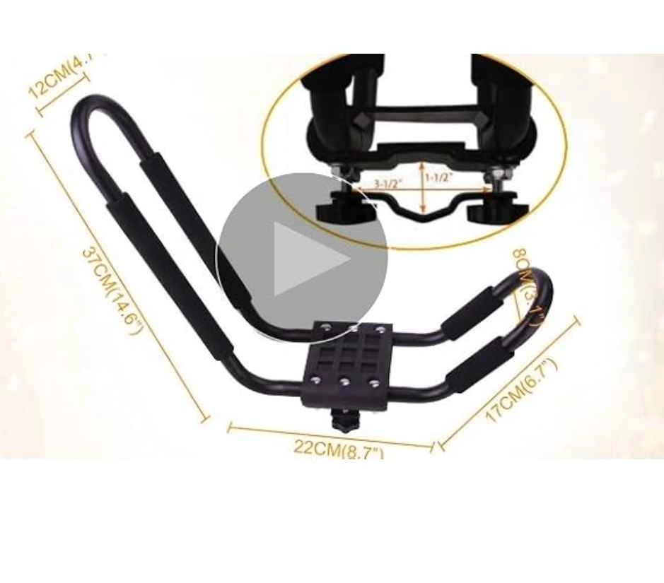 J-Bar Roof Rack Kayak Carrier for Boat Canoe Surf Ski - photo 4