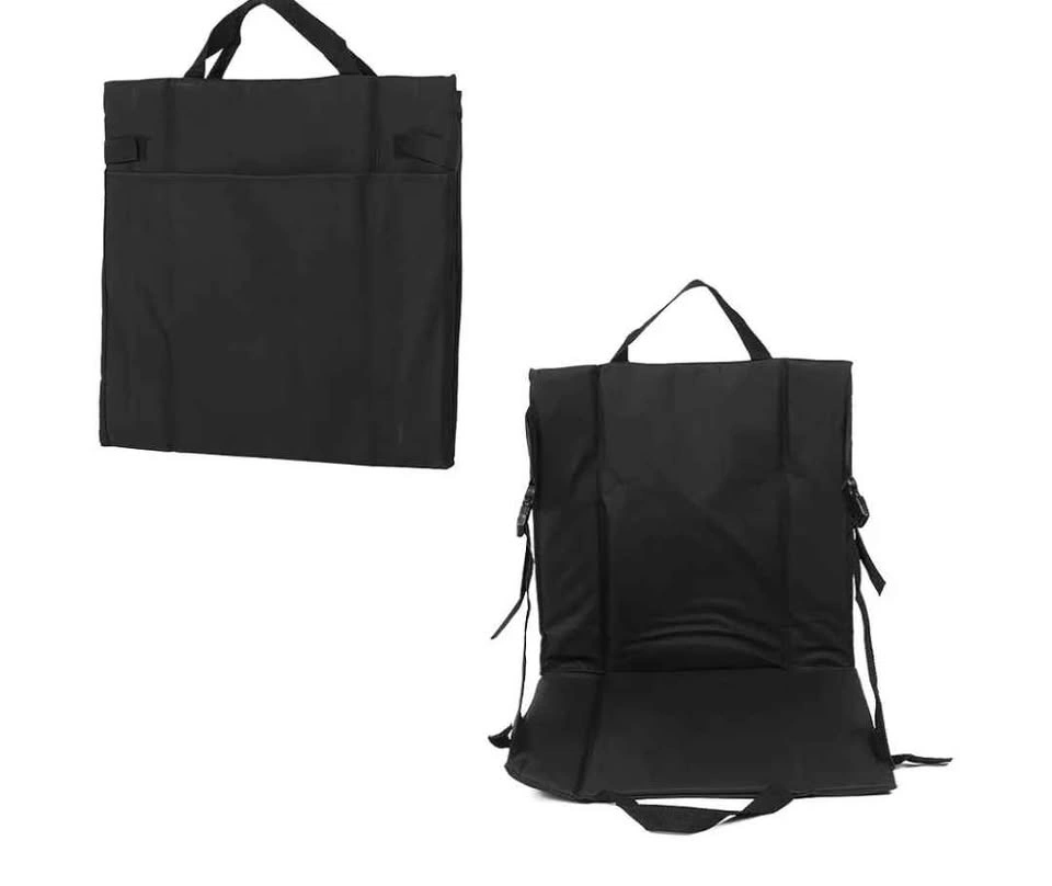 New Black Folding Cushion Beach Chair and Stadium Seat - photo 2