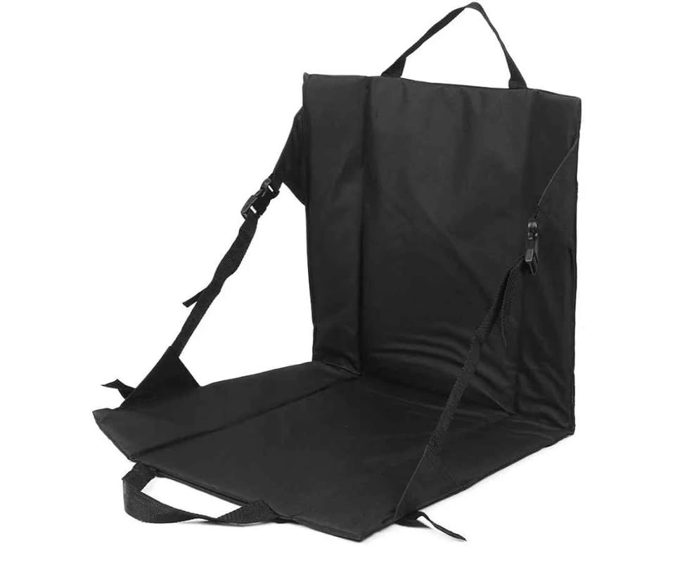 New Black Folding Cushion Beach Chair and Stadium Seat - photo 3