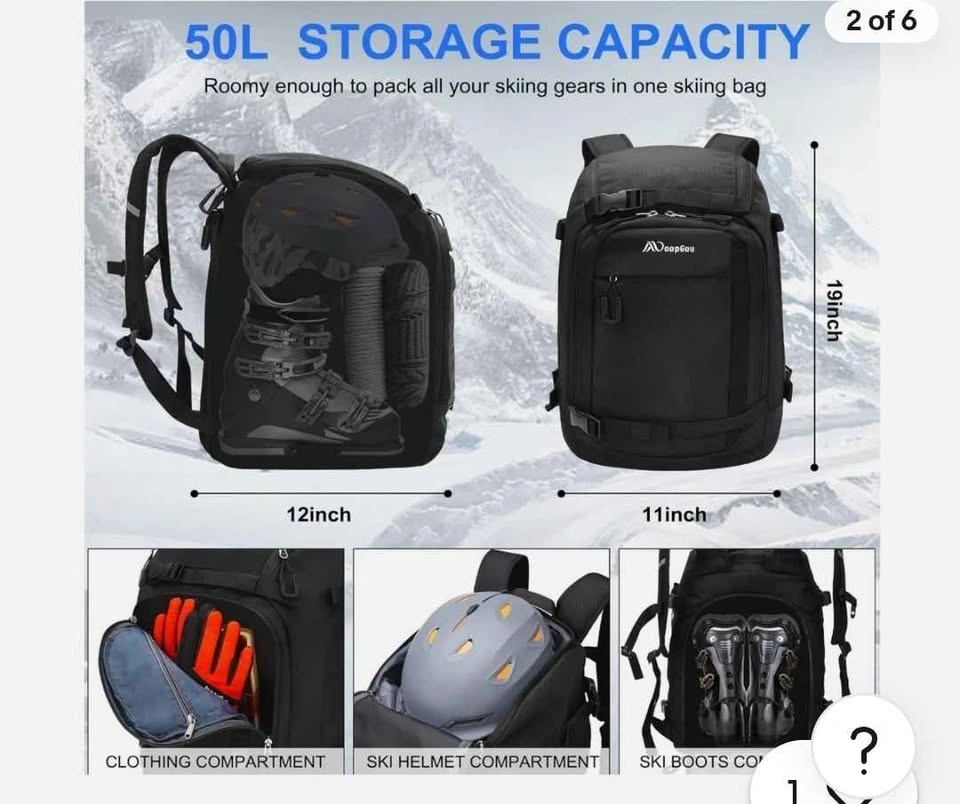Brand new MoopGou 50L Waterproof Ski Boot Travel Backpack - photo 4