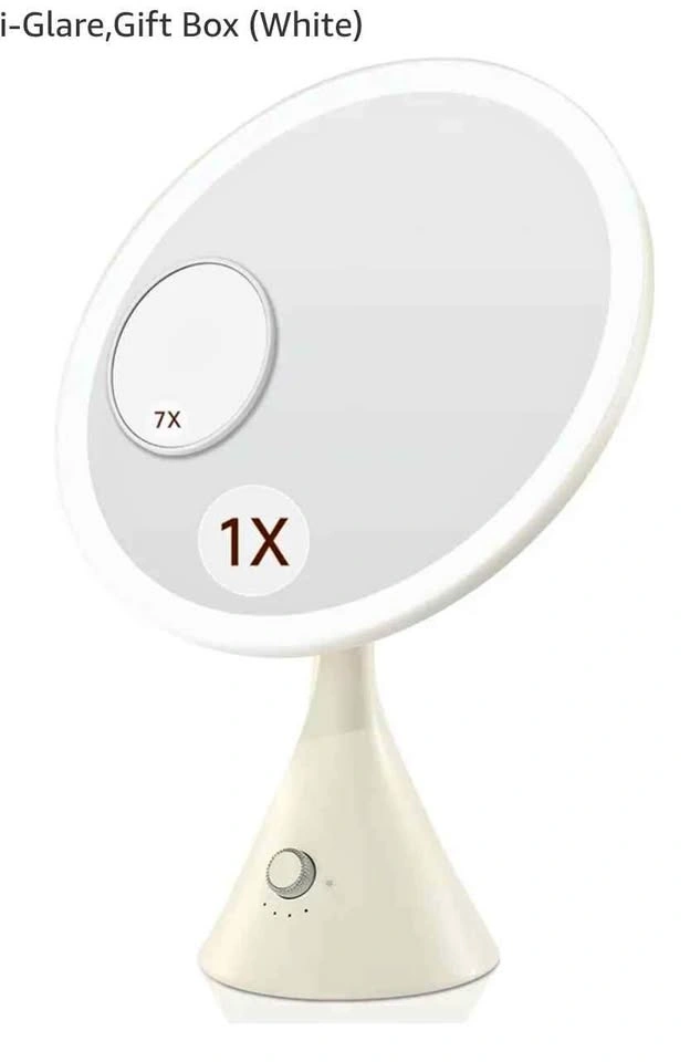 Metuego 10 Inch Lighted Makeup Mirror with 7X Magnification