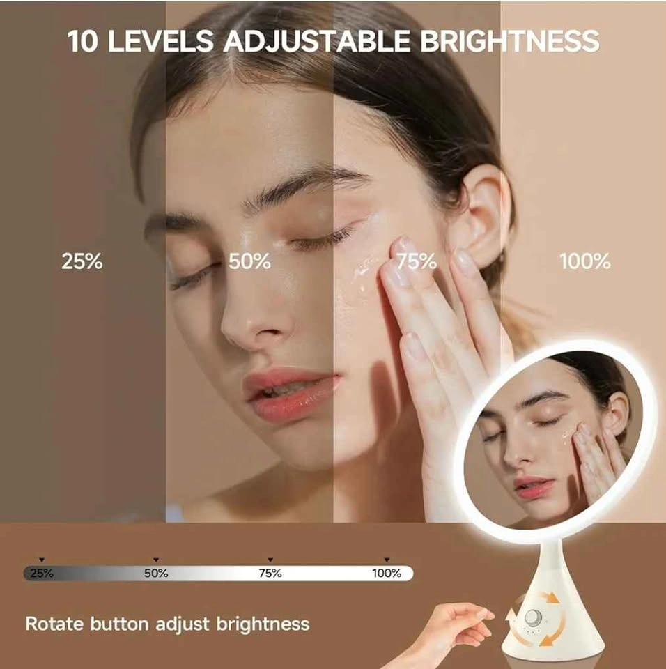 Metuego 10 Inch Lighted Makeup Mirror with 7X Magnification - photo 5