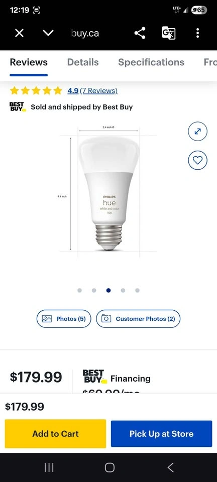 Philips Hue A19 Smart LED Starter Kit - 2 Pack - photo 5