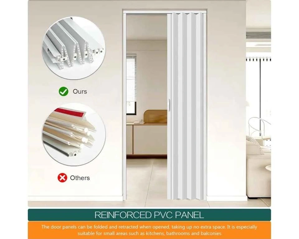 Brand new 30×80in PVC Internal Accordion Folding Door - photo 5