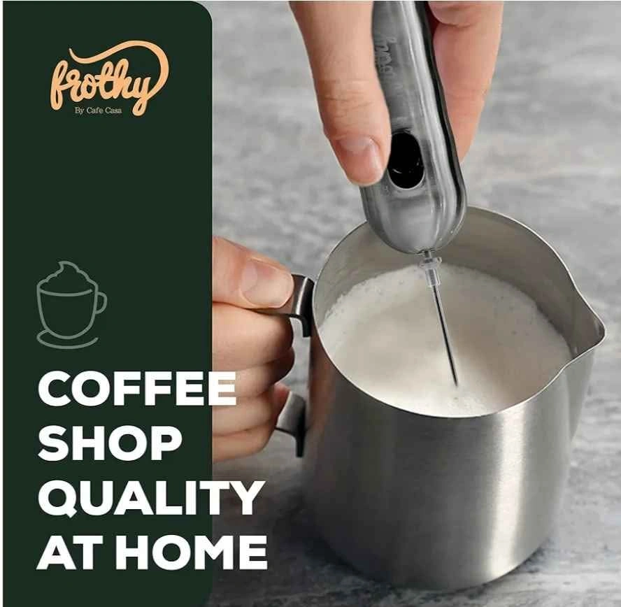 Café Casa Handheld Electric Milk Frother Mini Whisk - photo 2
