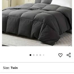LESNNCIER Luxury Medium Warmth Feather Down Comforter Twin - photo 2