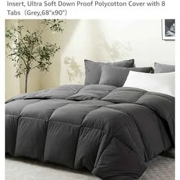 LESNNCIER Luxury Medium Warmth Feather Down Comforter Twin - photo 3