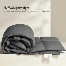 LESNNCIER Luxury Medium Warmth Feather Down Comforter Twin - photo 5