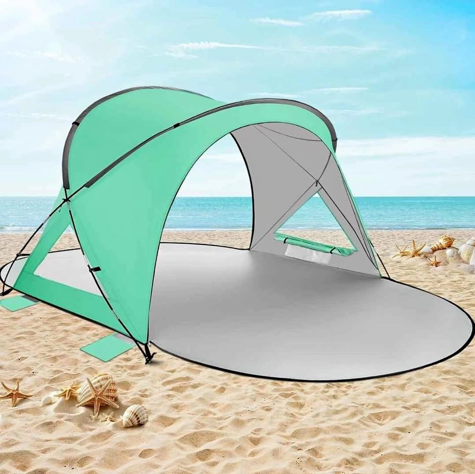 New Beach Tent Sun Shelter Easy Setup Beach Shade Canopy