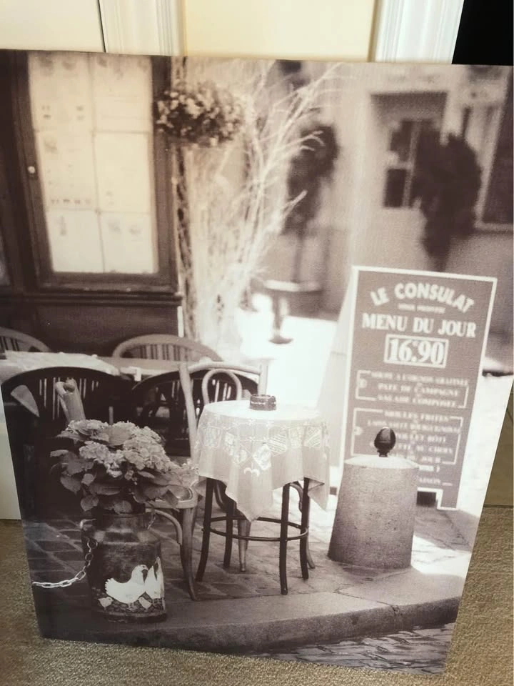 canvas print of Paris cafe
