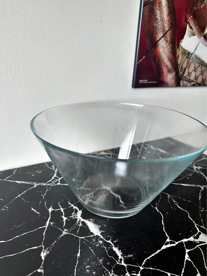 Clear Glass Serving Bowl