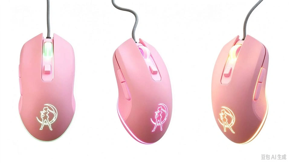 Pink Sailor Moon 6D Wired Gaming Mouse - photo 3