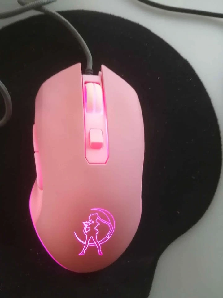 Pink Sailor Moon 6D Wired Gaming Mouse - photo 4