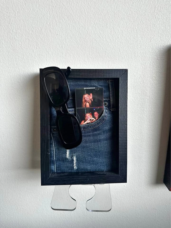 Denim Pocket Shadow Box Wall Art