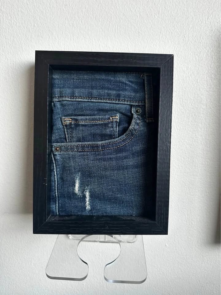 Denim Pocket Shadow Box Wall Art - photo 2