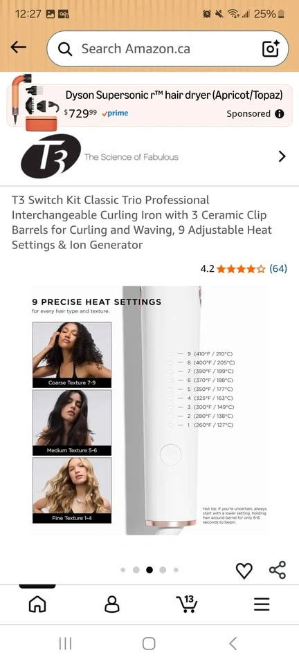 T3 Switch Kit Classic Trio Interchangeable Curling Iron - photo 3