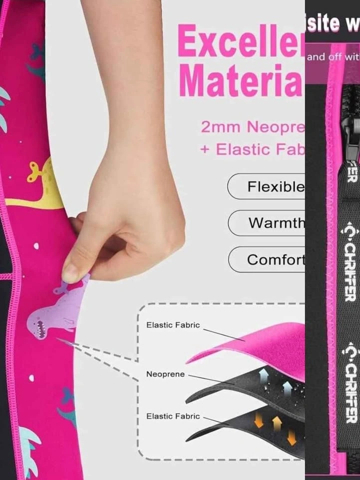 Chriffer Kids Wetsuit Shorty - Front Zip 2mm Neoprene - photo 3