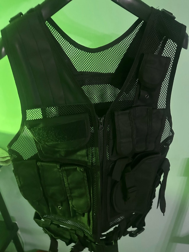 Black Tactical Vest -Medium Size