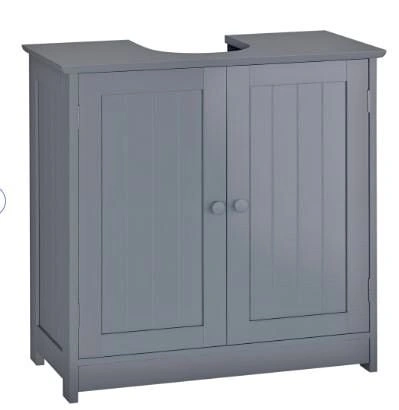 NEW HOMCOM Bathroom Storage Cabinet – Grey