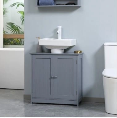 NEW HOMCOM Bathroom Storage Cabinet – Grey - photo 2