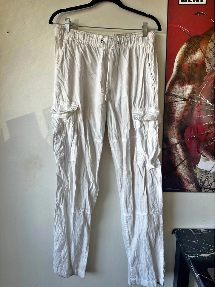 White Cargo Pants