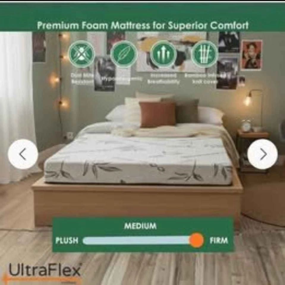 Brand New Queen UltraFlex 4" Firm Reversible Foam Topper - photo 2