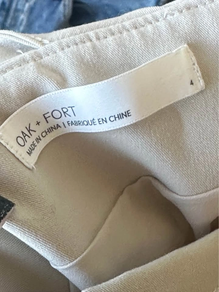 Oak + Fort Beige Mini Skirt Size 4 - photo 2