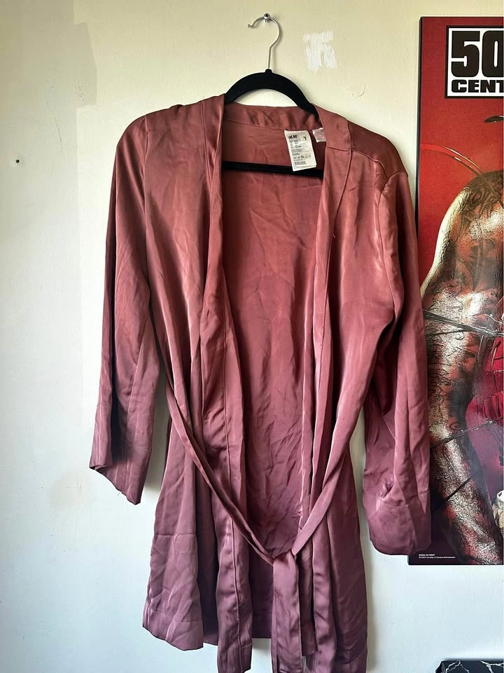 H&M Satin Robe XS/S