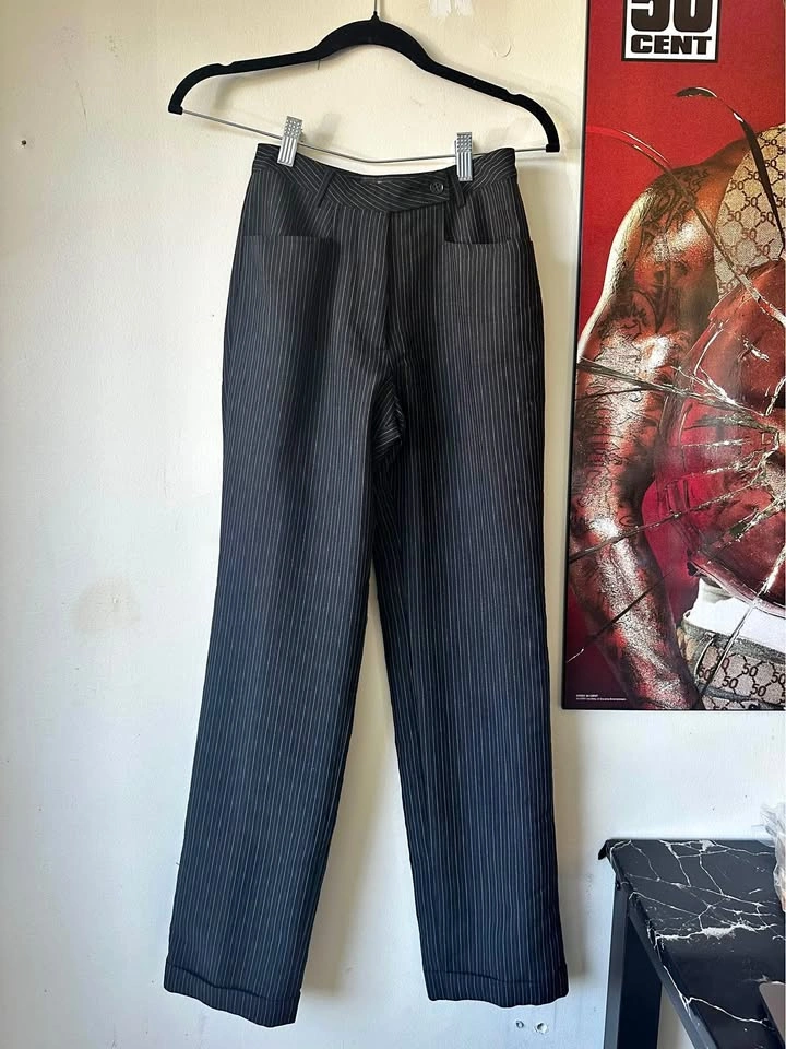 Michiko London Pinstripe Trousers Size 36