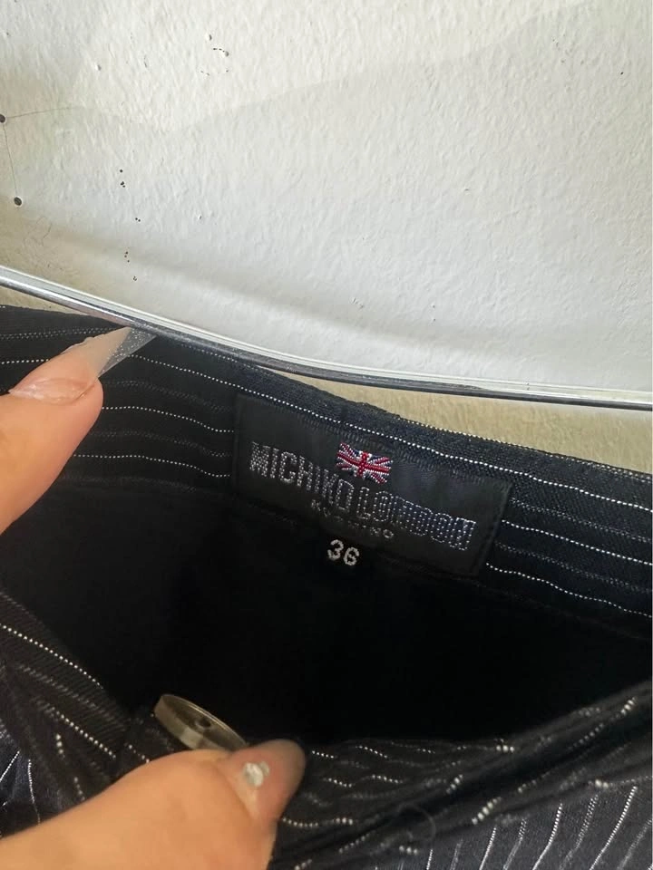 Michiko London Pinstripe Trousers Size 36 - photo 2