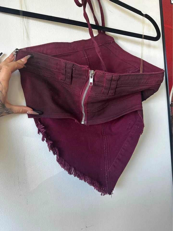 Fashion Nova Denim Halter Top - photo 2