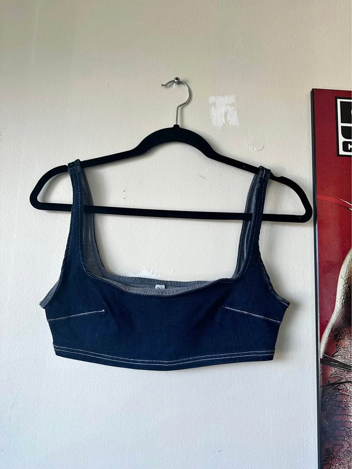 Zara Denim Crop Top