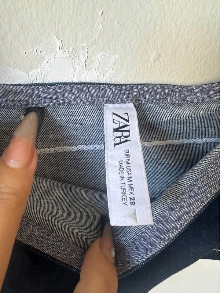 Zara Denim Crop Top - photo 2