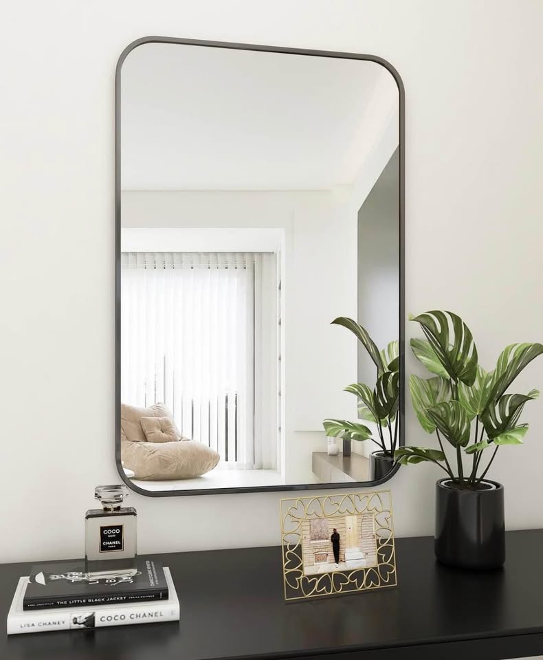 65x95cm Black Accent Mirror by RE/FINE™ - photo 3